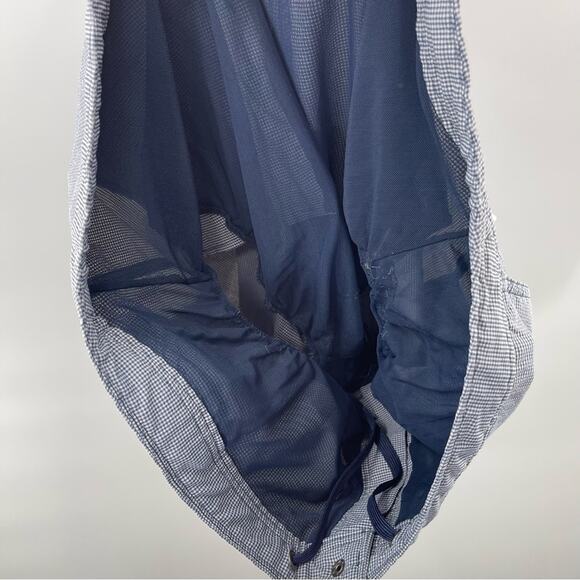 Onia The Calder Preppy Blue White Micro Gingham Flat Front Swim Shorts 38 - Picture 6 of 14